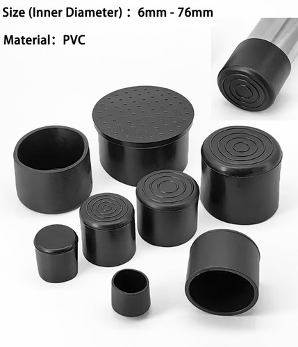 Rubber chair ferrules - rubber,