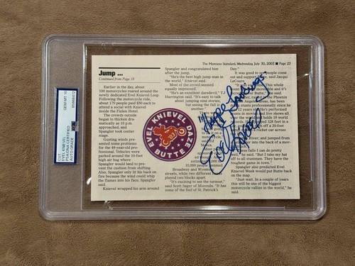 Evel knievel signed - evel, cut