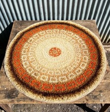 Vintage Rya Round Rug Mid