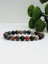 Ocean Jasper Handmade Bracelet Natural Stone 8mm Free Delivery Gift Box UK