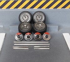 1:64 CHROME WHEELS + DISCS +