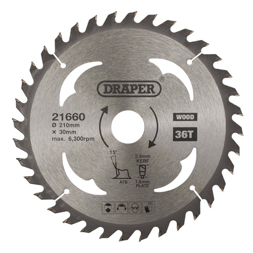 Draper tct circular saw blade - draper,
