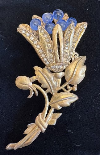 Retro tulip flower brooch - tulip,