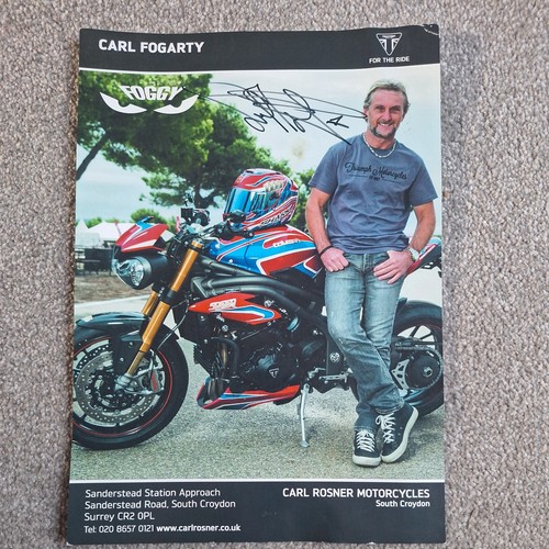 Carl fogarty hand signed - carl,