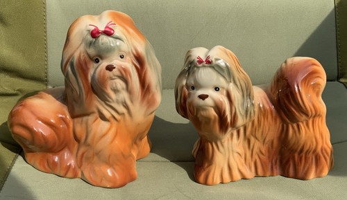Vintage pair pottery shi - vintage,