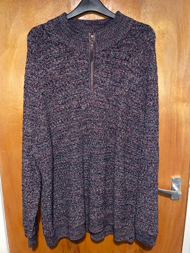 Mantaray purple zipneck knit - purple,