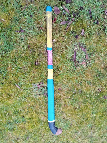 Vintage wooden hockey stick