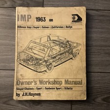 Workshop Manual Hillman Imp 1963-on 