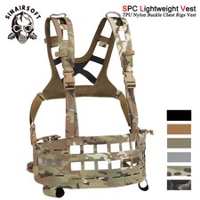 Tactical Paintball SPC Molle Vest Lightweight Chest Rig Quick Release Laser Cut