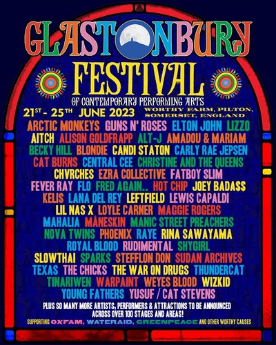 Glastonbury festival line - glastonbury,