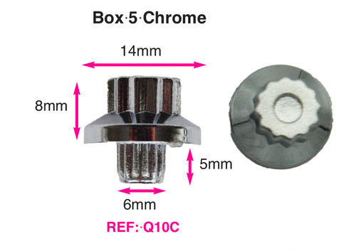 150 chrome plastic wheels - chrome,