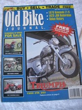 OLD BIKE JOURNAL MAGAZINE APR 1995 KAWASAKI JDH RESTO ROKON HISTORY TRIUMPH