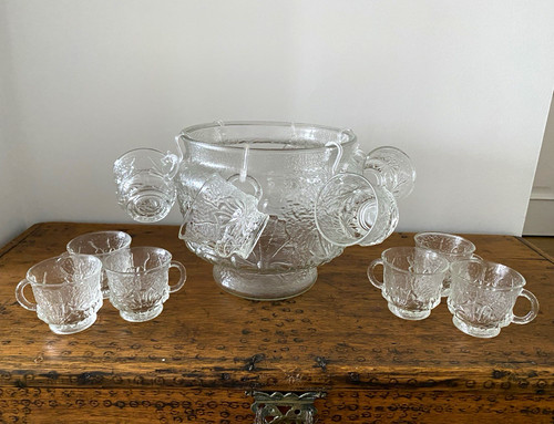 Clear glass floral - clear,
