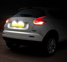 For Juke Xenon White LED Number Plate License Light 2 Pcs Bulbs UK STOCK