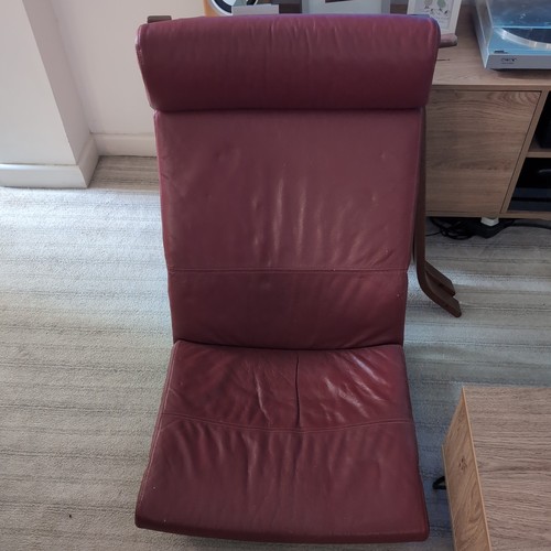 Ikea poang dark - dark, leather