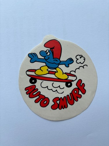 Smurf sticker auto - smurf,