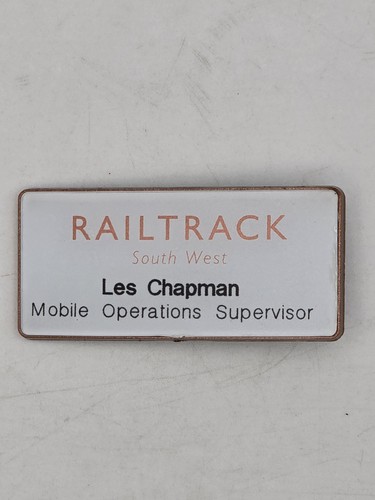 Railtrack name badge mobile - badge,