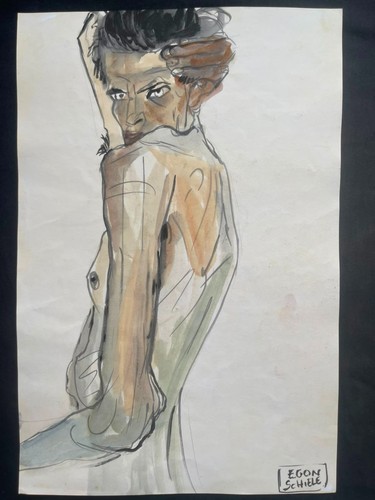 Egon schiele paiting old - egon,