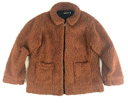 Lanshifei brown teddy jacket - lanshifei,