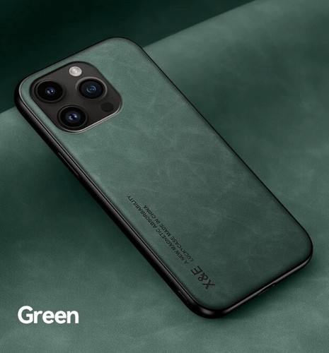 Green luxury leather - leather, magnetic