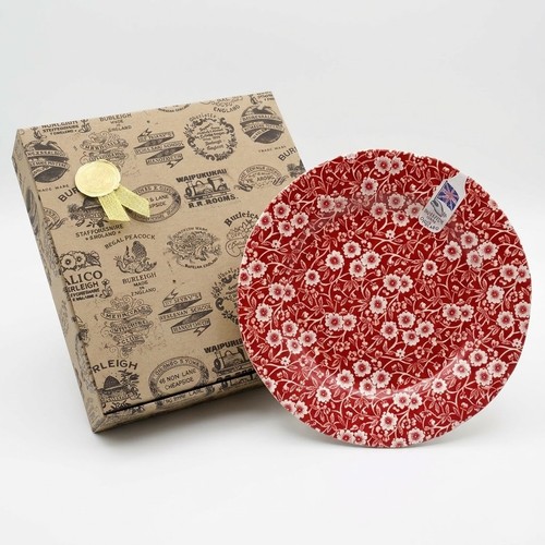 Burleigh red calico plate - 8.5",