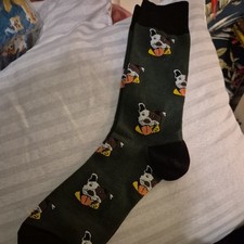 Staffie Socks Beige Size UK Adult 5-11 Cute Dog Staffordshire Bull Terrier Dogs