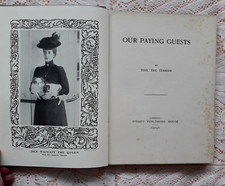 OUR PAYING GUESTS BY TINY THE TERRIER 1908 1ST ED. TOY DOGS JAPANESE CHIN POMS