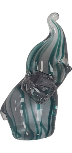 Glass elephant sculpture with - elephant,