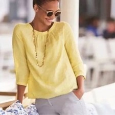 BODEN 100% Linen Yellow Katie