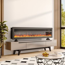 SmallBee 60" Electric Fireplace Flame Free Standing / Wall Mounted Home Heater