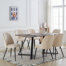 Brown Wooden Dining Table and