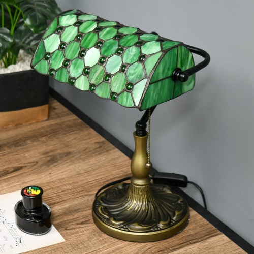 Tiffany style green - green, stained