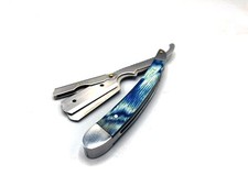 WOODEN BARBER SALON STRAIGHT CUT THROAT SHAVING RAZOR RASOIRS RASOI Kit