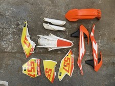 Ktm Sx 150 2018 Genuine Plastics Complete Set Fork Guards And Number Stickers