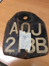 Vintage Motorcycle Number