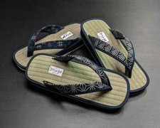 Traditional Japanese Sandals "Setta"  with Tatami mats  Handmade in Nara