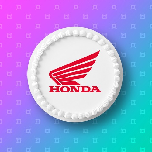 Honda motorbike logo pre cut - motorbike, pre-cut