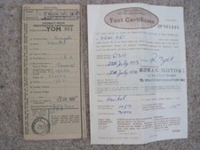 Heinkel Tourist 103 A1 1959 Buff log book