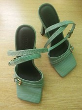 ASOS DESIGN SIZE 2 LIGHT GREEN BLUE STRAPPY SANDAL. G2/76103125B2/15