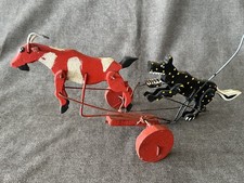 Antique Vintage Wooden Folk Art Wooden Push Pull Toy