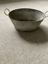 Small Vintage Zinc Tub