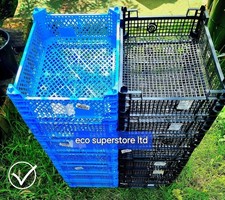 Stackable plastic crates - plastic,