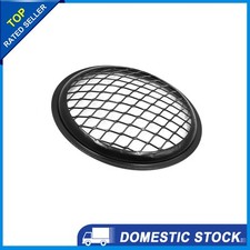 5.5" Dia Black Metal Motorcycle Headlight Mesh Grill Protector Guard Covers