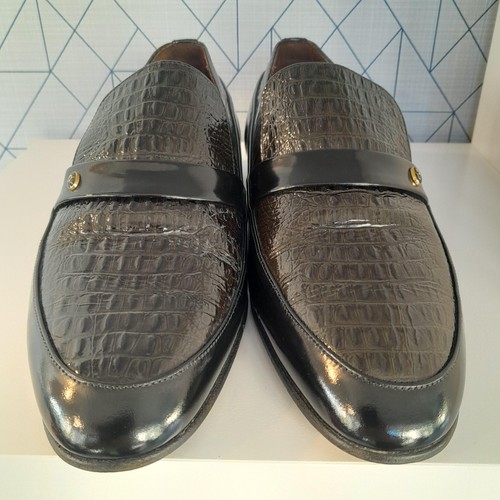 Grenson black crocodile effect - grenson,