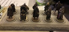 Job lot of 12 Eaglemoss NLP Lord of the Rings LOTR Metal Figures, with base