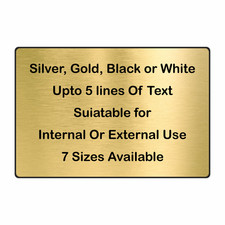 Engraved Brass or Brushed