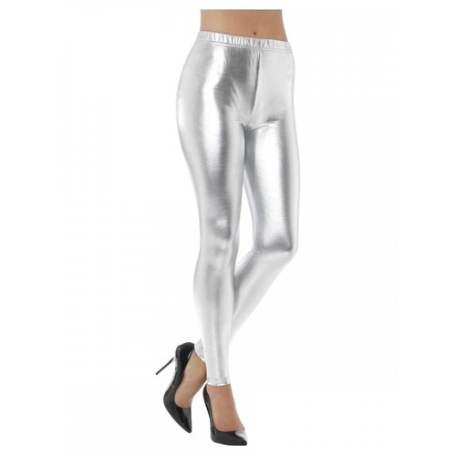 Ladies 80s metallic - ladies, silver