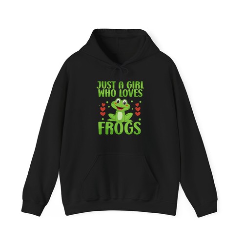 Frog hoodie just girl - frog, who