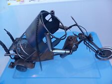 Motorcycle/Tricycle  "Wine Bottle Holder"  Harley Chopper Style.. Metal Rustic 