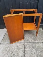 Mid Century Remploy Solid Teak Drinks Trolley Hostess Trolley Vintage Bar Cart 